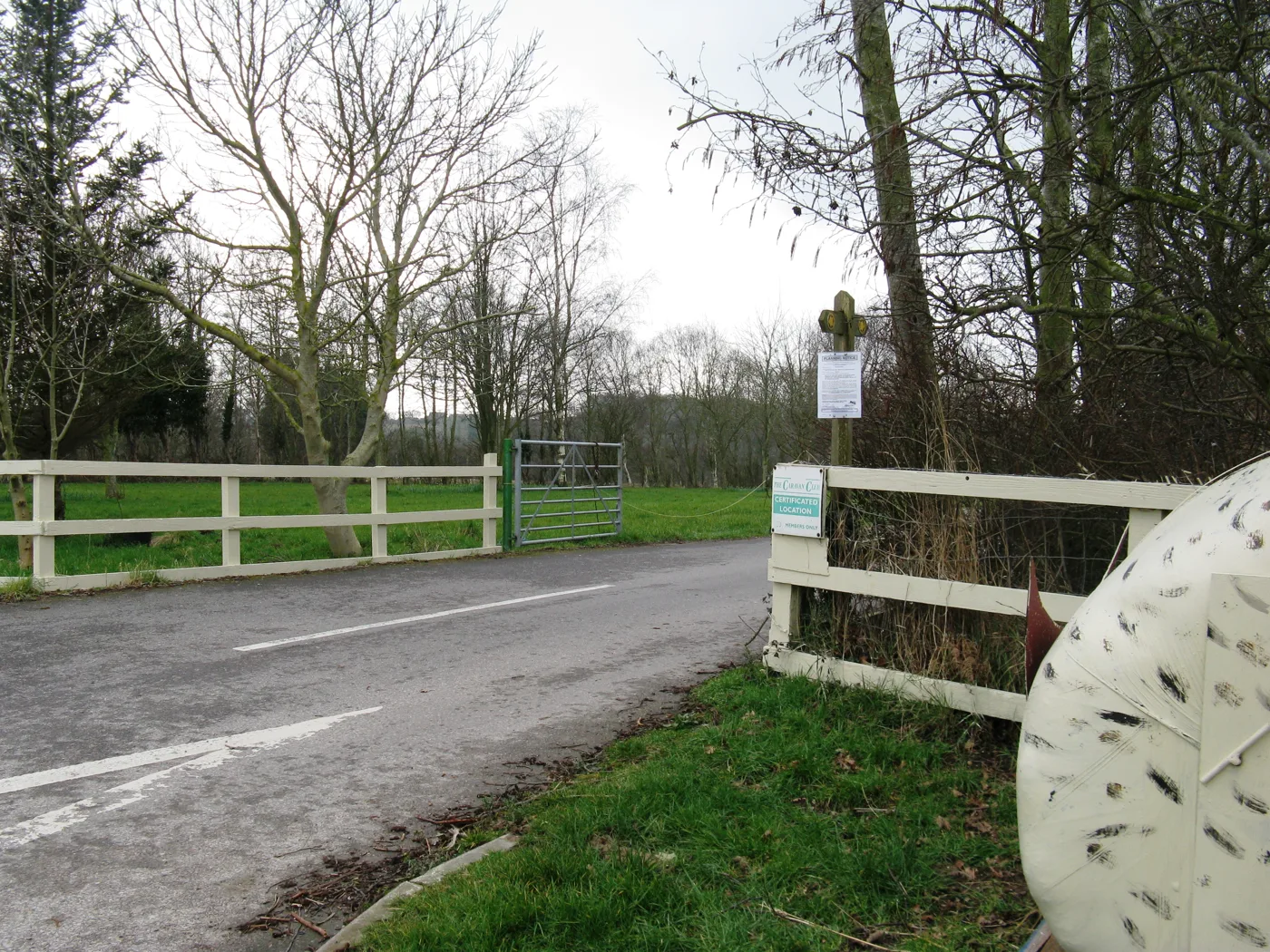 The entrance to Sharnfold Farm at Stone Cross, where the Halloween farm trail runs from 24 October to 1 November (photo taken out of season)