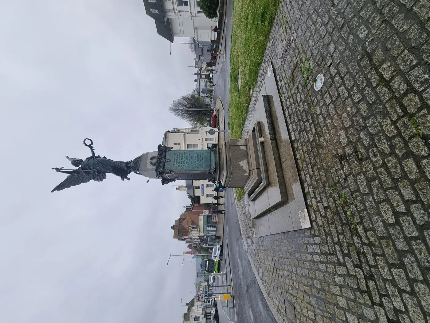 Eastbourne War Memorial on Memorial Roundabout at the top of Devonshire Place, where the Remembrance Sunday service is held